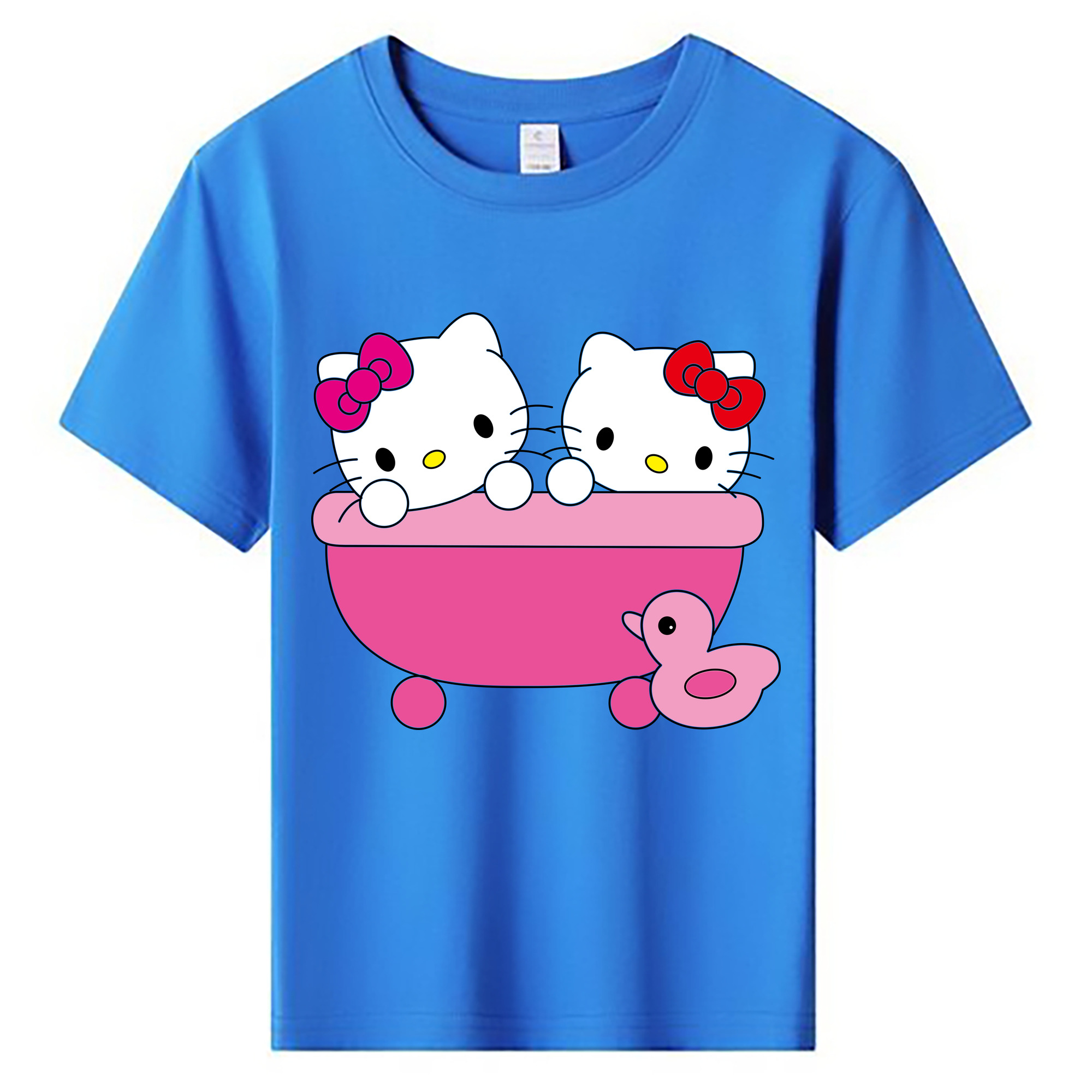 （画像用） Hello Kitty ハローキティ 綿100％キッズTシャツ（フロントプリント）